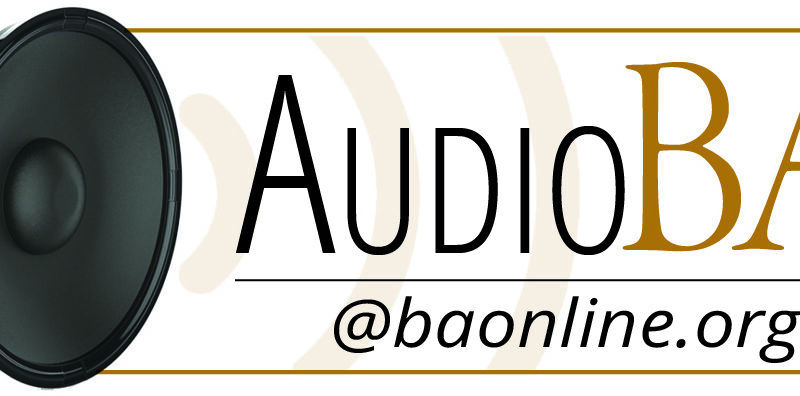 AudioBA logo with a speaker icon and website link: baonline.org.